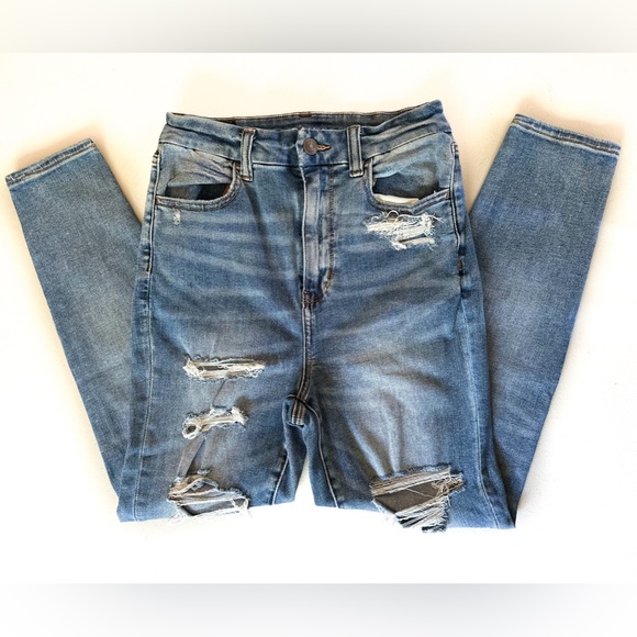 American Eagle Outfitters Denim - American Eagle Curvy Highest Rise Jeggings X-Short | 4